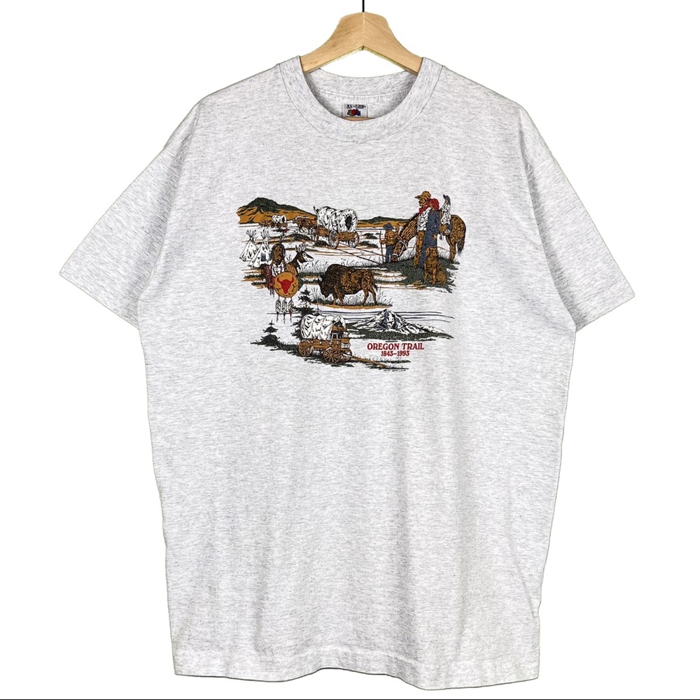 Vintage Mens 90s Oregon Trail Shirt!